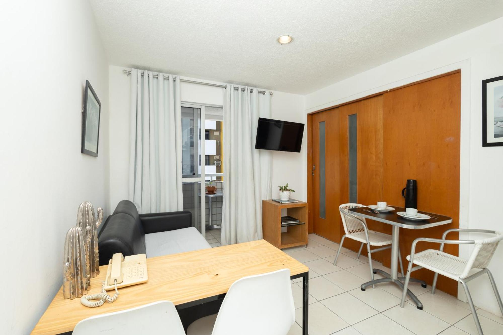 Vista Mar E Lagoa - Cozinha E Frigobar - Apartamento Flat Proximo A Praia Sao Luis (Maranhao) Exterior foto