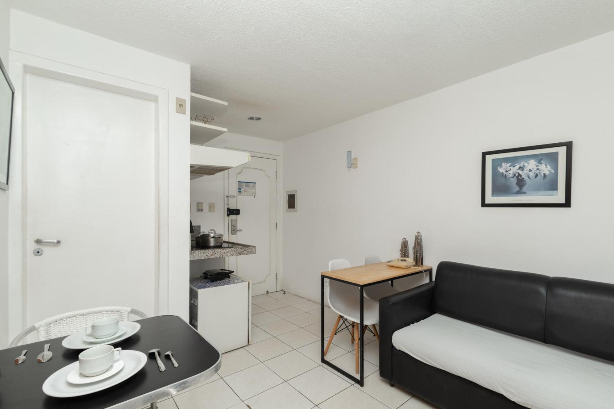 Vista Mar E Lagoa - Cozinha E Frigobar - Apartamento Flat Proximo A Praia Sao Luis (Maranhao) Exterior foto